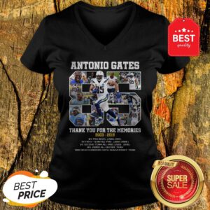 Good Antonio Gates 85 Thank You For The Memories 2003 2019 8X Pro Bowl V-Neck