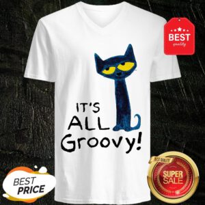 Good Pete The Cat It’s All Groovy V-Neck