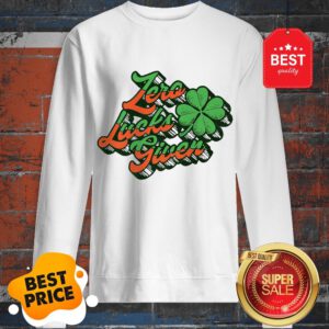 Good Premium Zero Lucks Given Funny St. Patrick’s Day Vintage Shamrock Sweatshirt