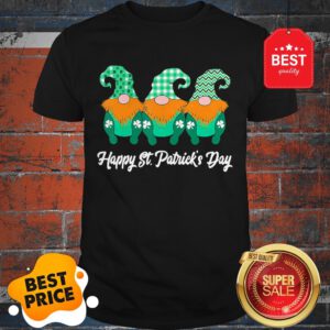 Nice 3 Cute Irish Gnomes Leprechauns Happy St. Patrick’s Day Shirt