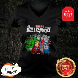 Nice Bulldog Bullvengers Avengers Endgame V-Neck