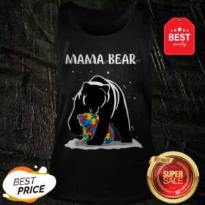 Nice Mama Bear Autism Awareness Mother Day Tank Top