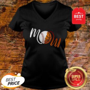 Official Basketball Mom Softball V-Neck