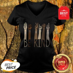 Official Be Kind Sign Language V-Neck