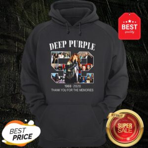 Official Deep Purple Rock Band 52nd 1968-2020 Thank You For The Memories Hoodie