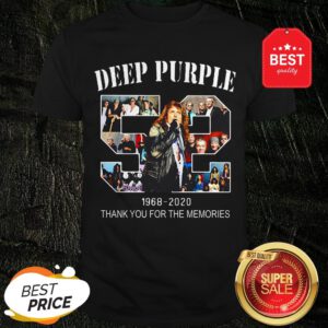 Official Deep Purple Rock Band 52nd 1968-2020 Thank You For The Memories Shirt