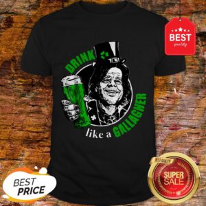 Official Drink Like A Gallagher Irish St Patricks Day Shirt