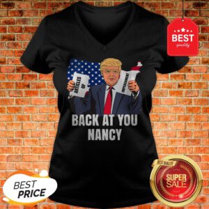 Official Trump Impeachment Victory Nancy Not Guilty Back At You Nancy V-Neck