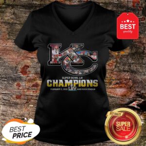 Official Kansas City Chiefs Super Bowl Liv Champions Hard Rock Stadium V-neck