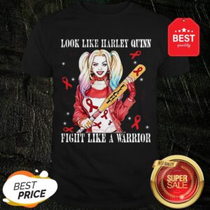 Official Look Like Harley Quinn Fight Like A Warrior Breast Cancer Awareness Shirt