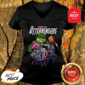 Official Marvel Otter Ottervengers Avengers Endgame V-Neck