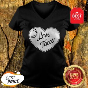 Official Women's I Love Tacos Tee By Aesop Originals V-Neck