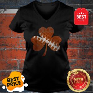 Pretty Vintage American Football St Patricks Day Sports Player Gift V-Neck