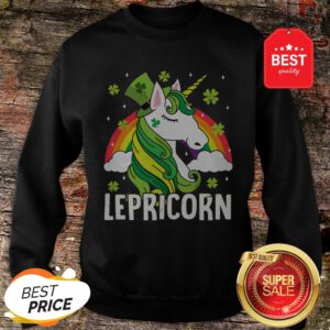 Unicorn St Patricks Day Lepricorn Girl Women Costume Sweatshirt