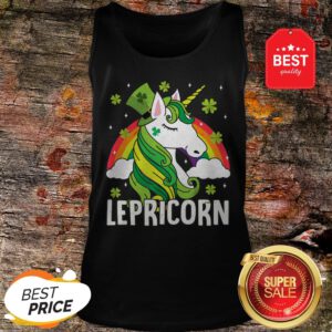 Unicorn St Patricks Day Lepricorn Girl Women Costume Tank Top