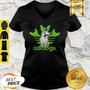 Adidas Logo Addidos Bulldog V-Neck