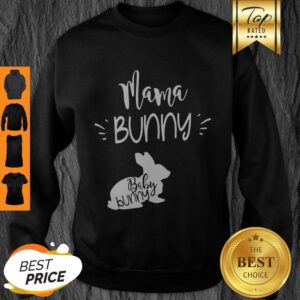 Awesome Mama Bunny Cute Easter Pregnancy Announcement V-Neck