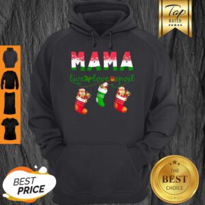 Beautiful Mama Love Love Spoil Tee Christmas Santa Socks Grandma Gift Hoodie
