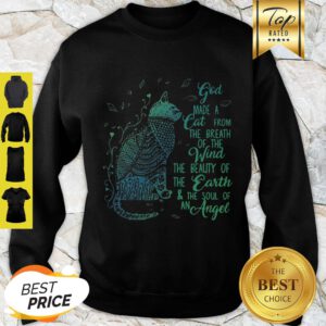 God Made A Cat From The Breath Of The Wind And The Soul Of An Angel Sweatshirt