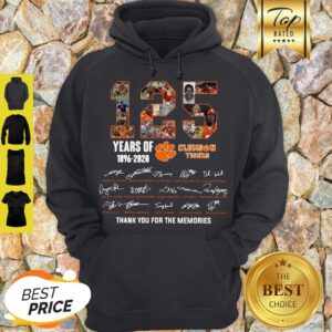 Good 125 Years Of 1896 2020 Clemson Tigers Signature Hoodie