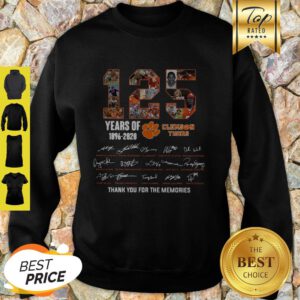 Good 125 Years Of 1896 2020 Clemson Tigers Signature Sweatshirt