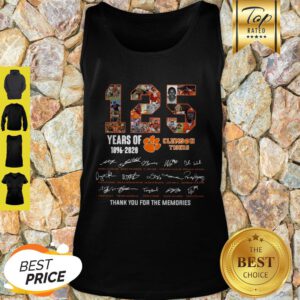 Good 125 Years Of 1896 2020 Clemson Tigers Signature Tank Top
