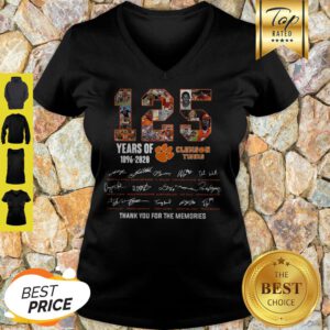 Good 125 Years Of 1896 2020 Clemson Tigers Signature V-Neck