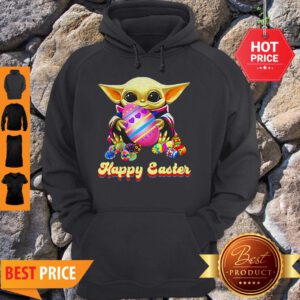 Good Baby Yoda Hug Easter Egg Happy Easter Hoodie