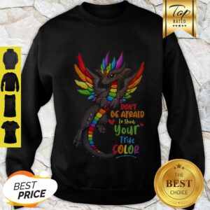 Good Dragon Colorful Don’t Be Afraid To Show Your True Color Sweatshirt