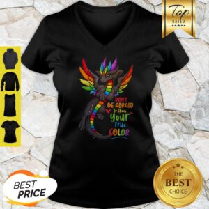 Good Dragon Colorful Don’t Be Afraid To Show Your True Color V-Neck