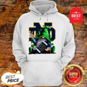 Good Gnomes Hug Notre Dame Fighting Irish Logo St. Patrick’s Day Hoodie