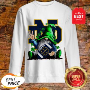 Good Gnomes Hug Notre Dame Fighting Irish Logo St. Patrick’s Day Sweatshirt
