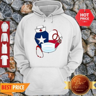 Good Heart Texas Stethoscope Nurse Face Mask Hoodie