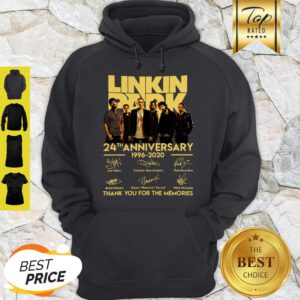 Good Linkin Park 24th Anniversary Thank You For The Memories Signatures Hoodie
