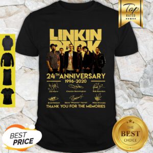 Good Linkin Park 24th Anniversary Thank You For The Memories Signatures Shirt