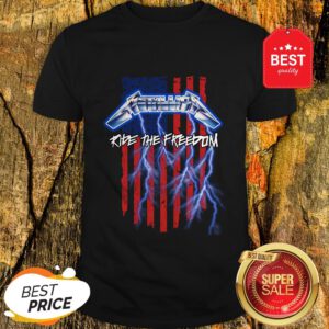 Good Metallica Merica Ride The Freedom American Flag Shirt