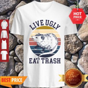 Good Opossum Live Ugly Eat Trash Vintage V-Neck