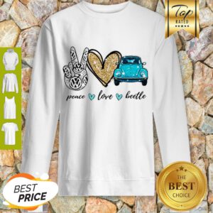 Good Peace Love Beetle Sweatshirt