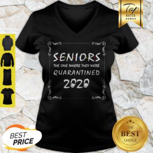 Good Seniors The One Where They Were Quarantined 2020 Friends V-Neck