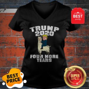 Good Trump 2020 Four More Years Donald Llama V-Neck
