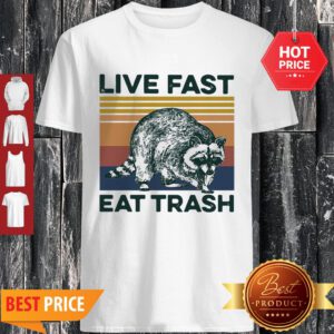 Good Vintage Raccoon Life Fast Eat Trash Shirt