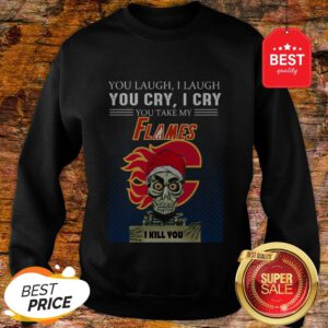 Jeff Dunham Achmed You Laugh I Laugh You Cry Calgary Flames Logo Sweatshirt