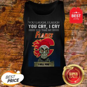 Jeff Dunham Achmed You Laugh I Laugh You Cry Calgary Flames Logo Tank Top