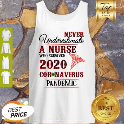 Never Underestimate A Nurse Who Survived 2020 Coronavirus Pandemic Tank Top