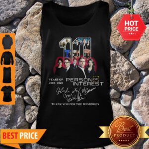 Nice 10 Years Of 2010-2020 Person Of Interest Signatures Tank Top
