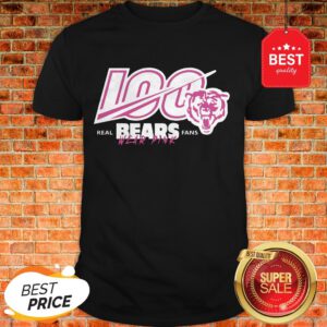 Nice 100 Real Bears Fans Wear Pink Chicago Bears Shirt