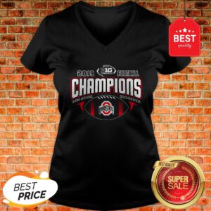 Nice 2019 Football Champions Ohio State Buckeyes V-Neck