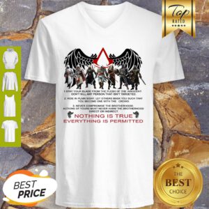 Nice Assassin’s Creed Logo Nothing Is True Everything Is Permitted V-Neck