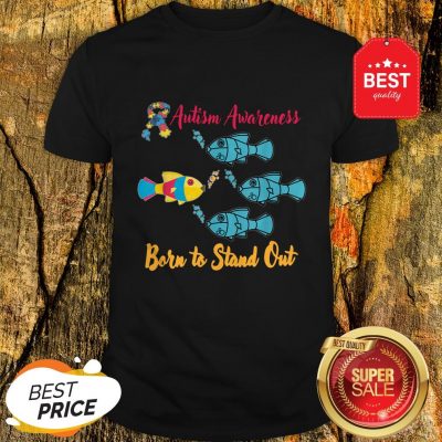 Nice Born To Stand Out Puzzle Ribbon Cool Autism Awareness Gift Shirt