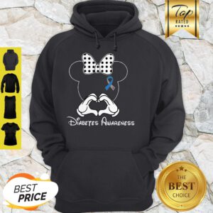 Nice Diabetes Awareness Minnie Mouse Disney Ribbon Hoodie